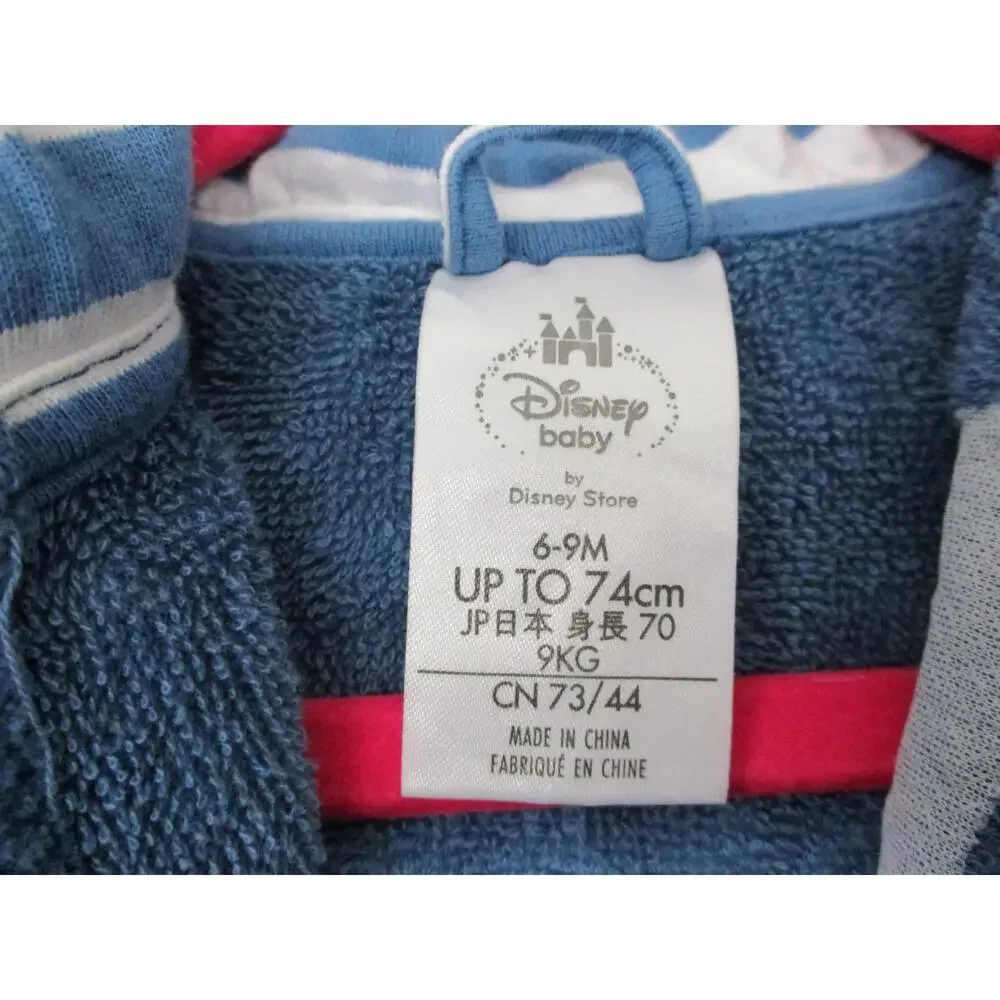 Disney Blue Soft Comfy Hooded Robe Kids Size‎ 6-9M
